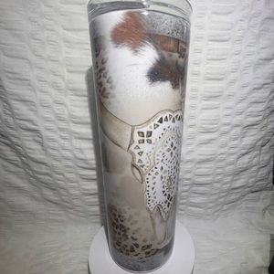 Custom Sublimation Tumbler Cow Skull Western 20oz Women